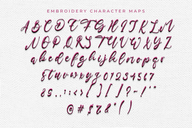 Brian Conor Embroidery Script Font