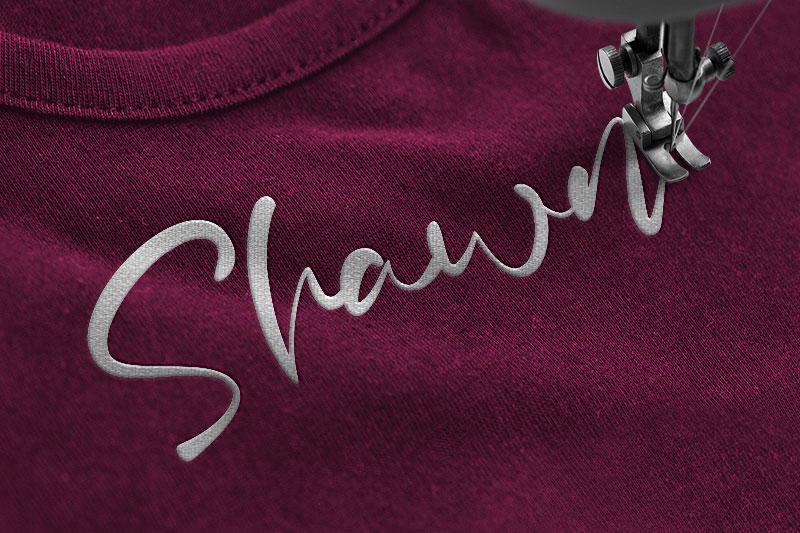 Brian Raja Embroidery Script Font