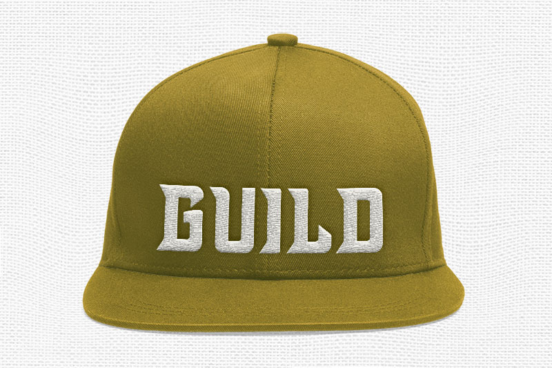 Brutals Embroidery Display Font