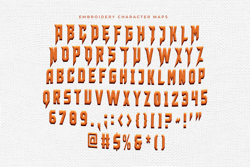 Bufelos Embroidery Display Font