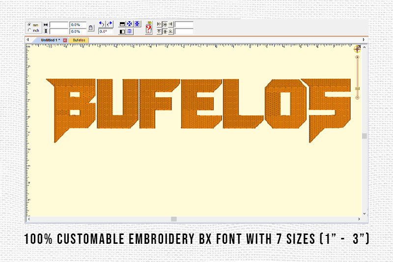 Bufelos Embroidery Display Font