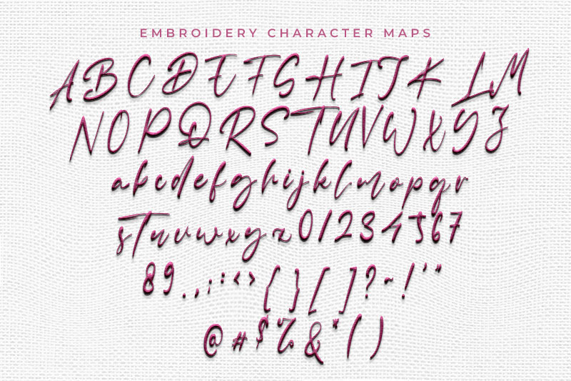 Calla Lilly Embroidery Script Font