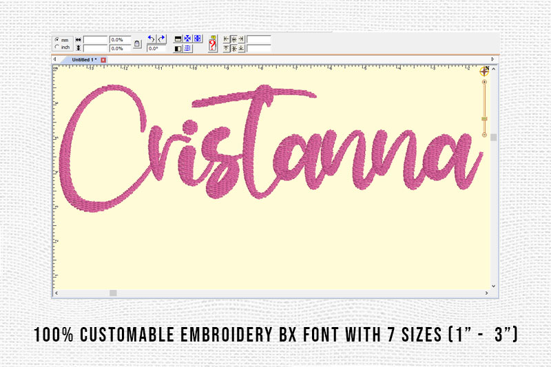 Cristanna Embroidery Script Font