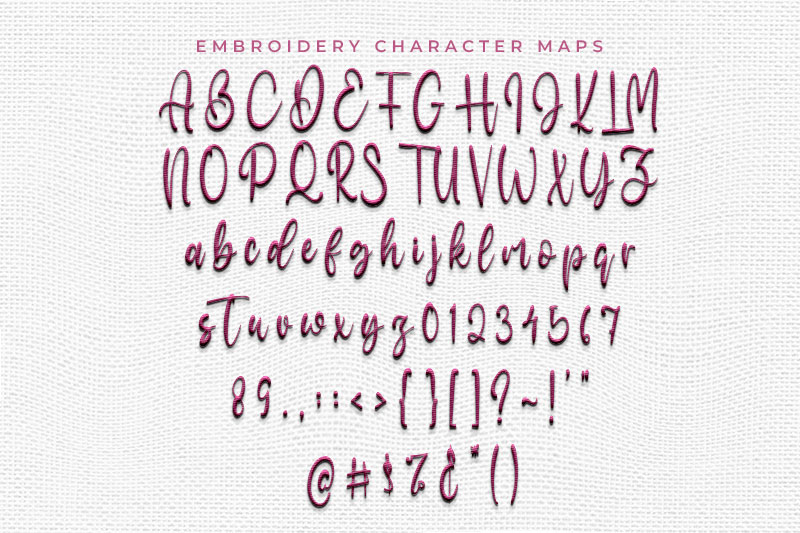 Cristanna Embroidery Script Font