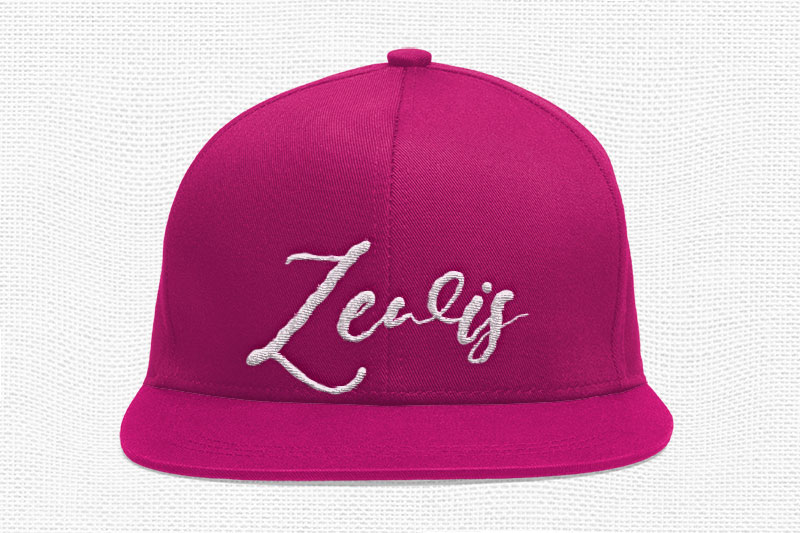 Daniel Jamie Embroidery Script Font