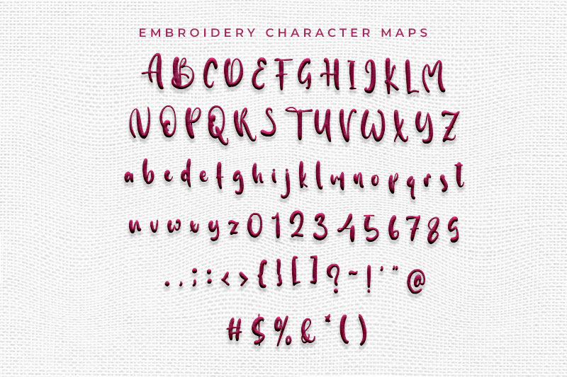 Dark Etternal Embroidery Script Font