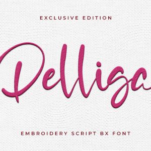 Delliga Embroidery Script Font