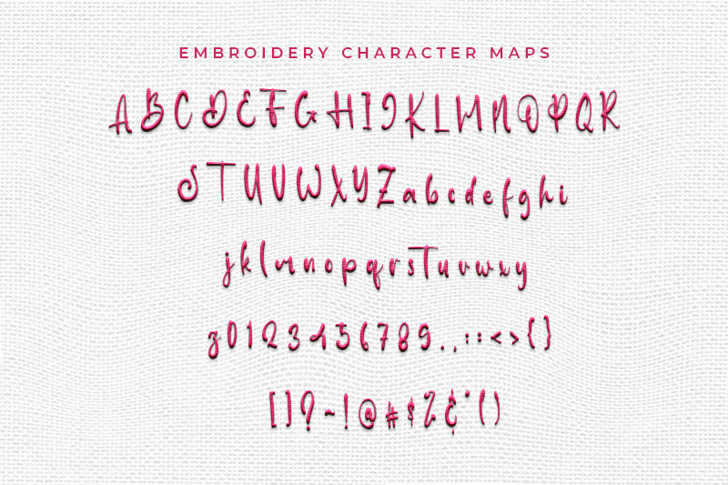 Diagonal Embroidery Script Font