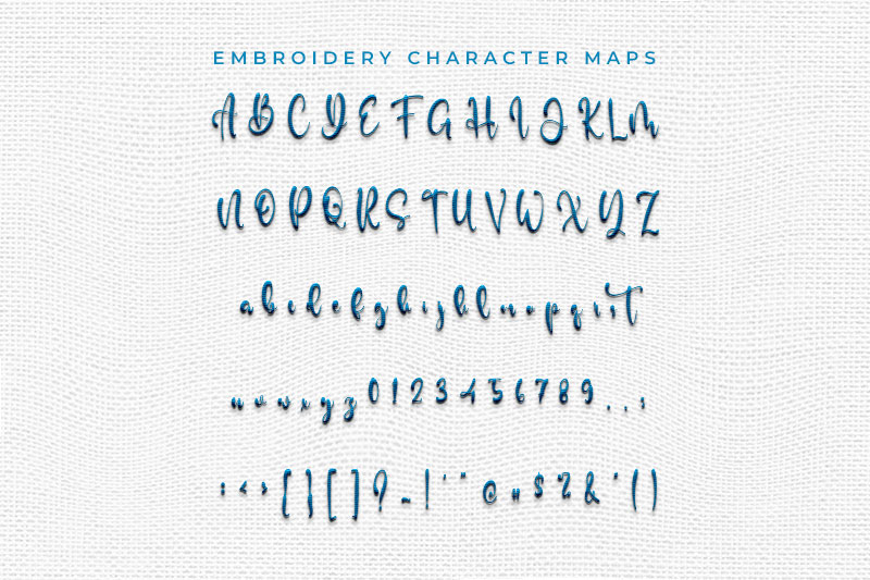 Diana David Embroidery Script Font