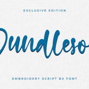 Dundleson Embroidery Script Font