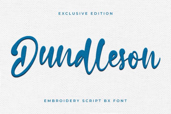 Dundleson Embroidery Script Font