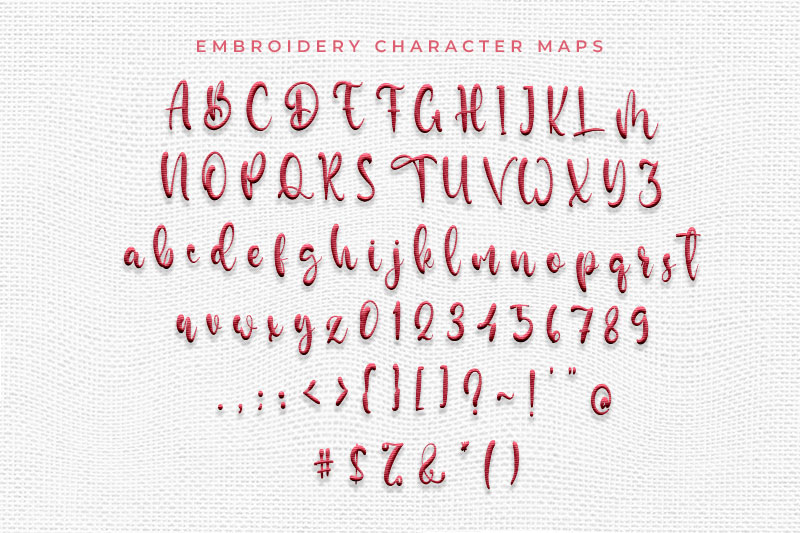 Dylan Samuel Embroidery Script Font