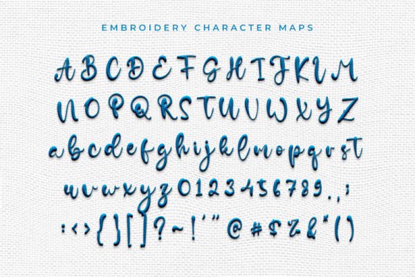 Dylan Velma Embroidery Script Font