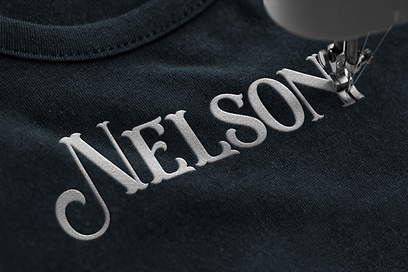 EastWood Embroidery Display Font