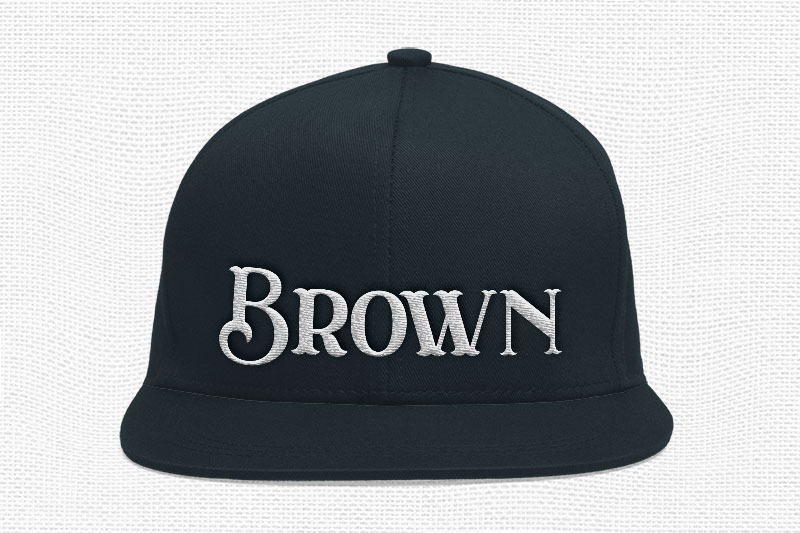 East Wood Embroidery Display Font