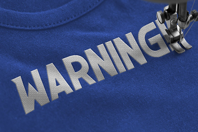 Emizen Embroidery Futuristic Font