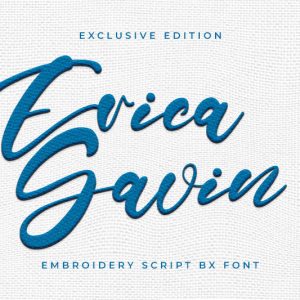 Erica Gavin Embroidery Script Font