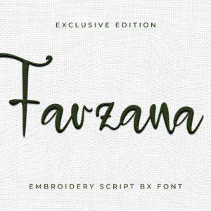 Farzana Embroidery Script Font