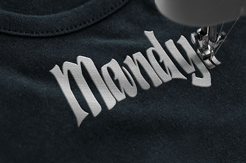 Humingson Embroidery Display Font