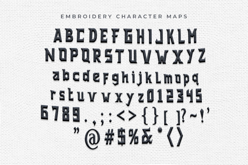 Forgotten Embroidery Display Font