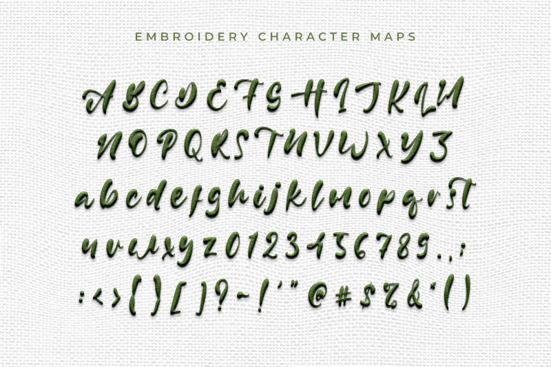 Glenn Harry Embroidery Script Font