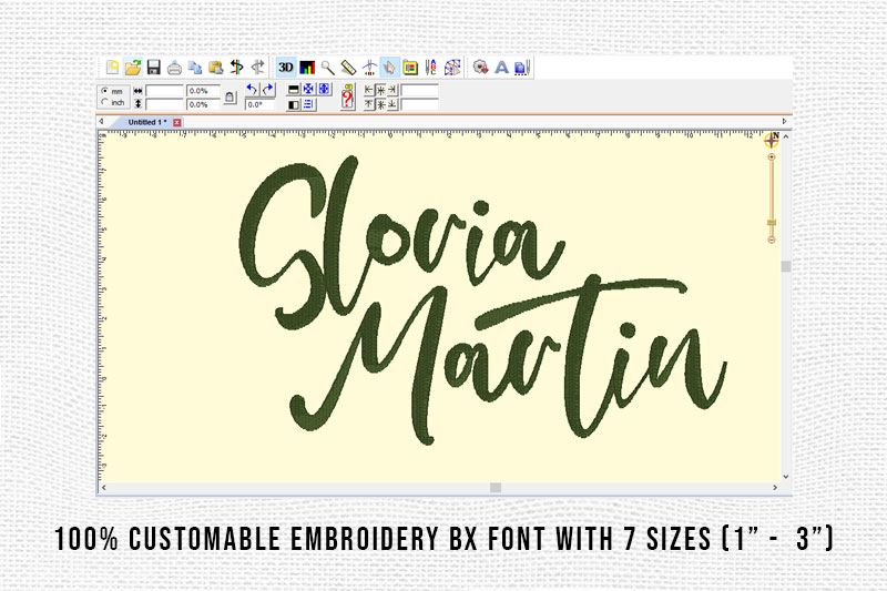 Gloria Martin Embroidery Script Font