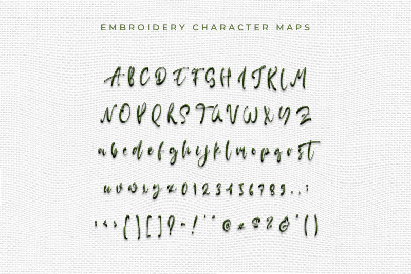 Gloria Martin Embroidery Script Font