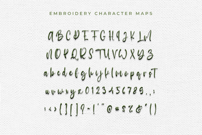 Good Idea Embroidery Script Font