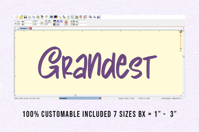 Grandest Embroidery Handwritten Font