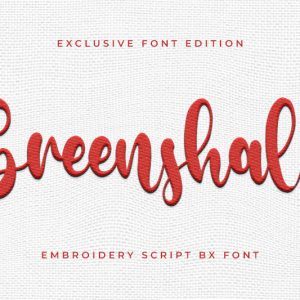 Greenshall Embroidery Script Font