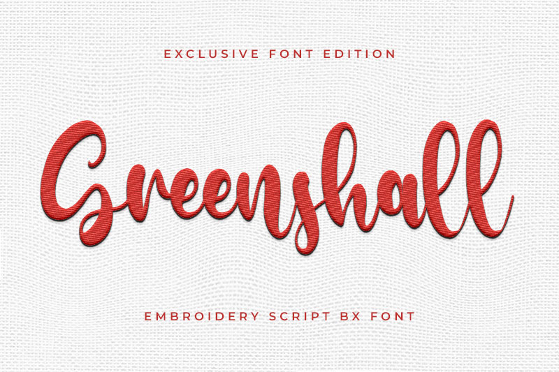 Greenshall Embroidery Script Font