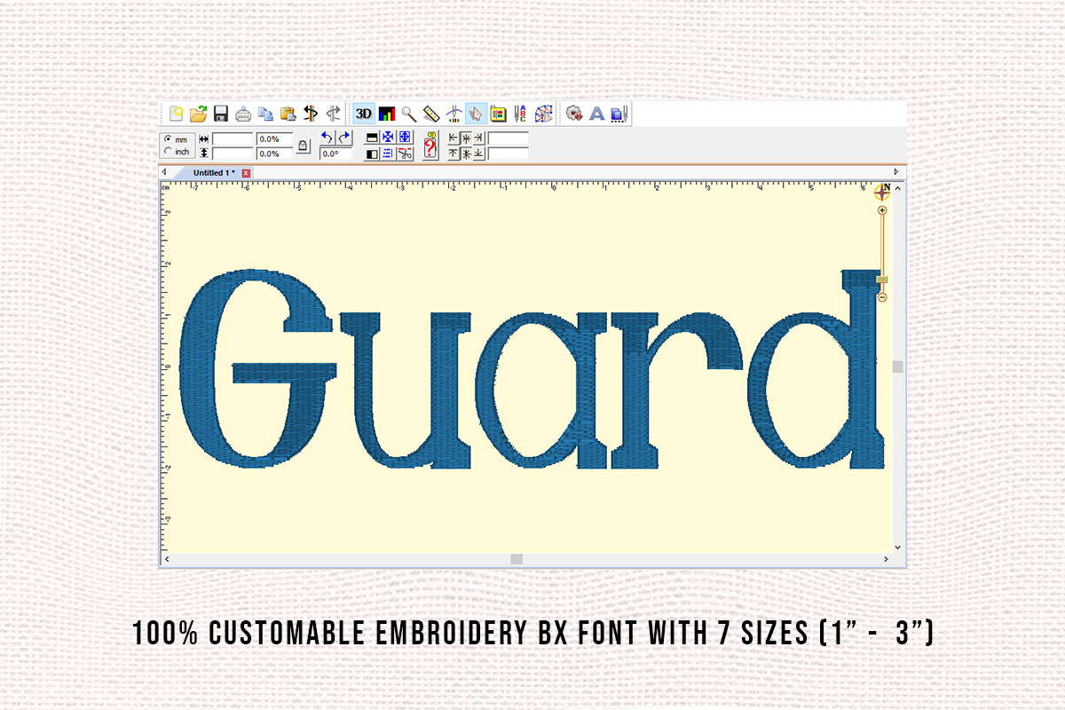 Guard Embroidery Serif Font