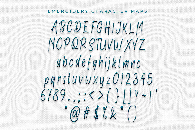 Handwritten Embroidery Handwritten Font