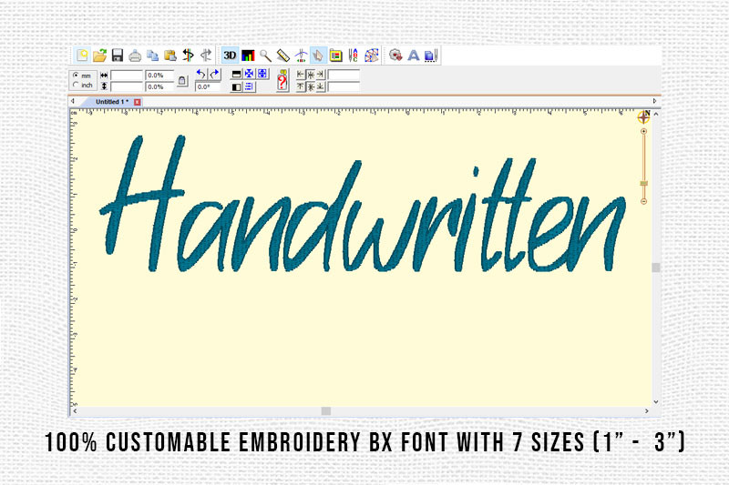 Handwritten Embroidery Handwritten Font