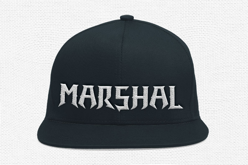 Heroes Embroidery Display Font