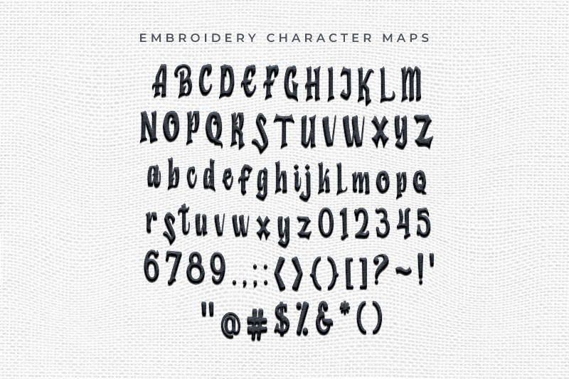 Humingson Embroidery Display Font