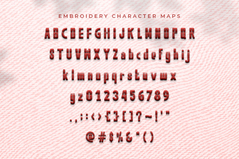 Impossible Embroidery Display Font