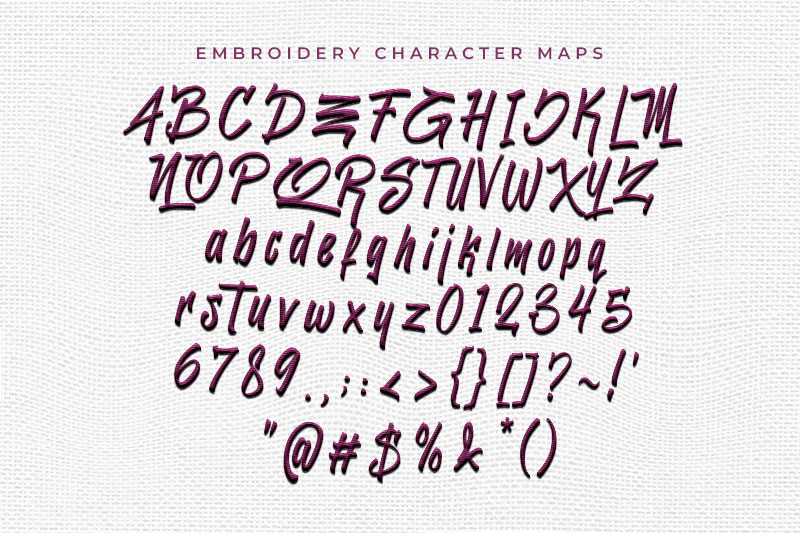 Jacksilver Embroidery Display Font