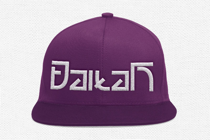 Japan Ramenten Embroidery Display Font