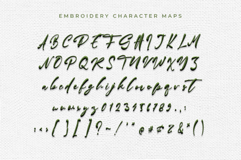 Jason Mary Embroidery Script Font