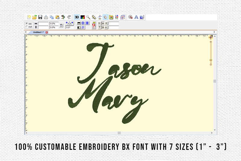 Jason Mary Embroidery Script Font