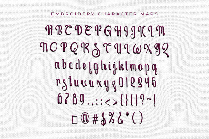 Javassoul Embroidery Display Font