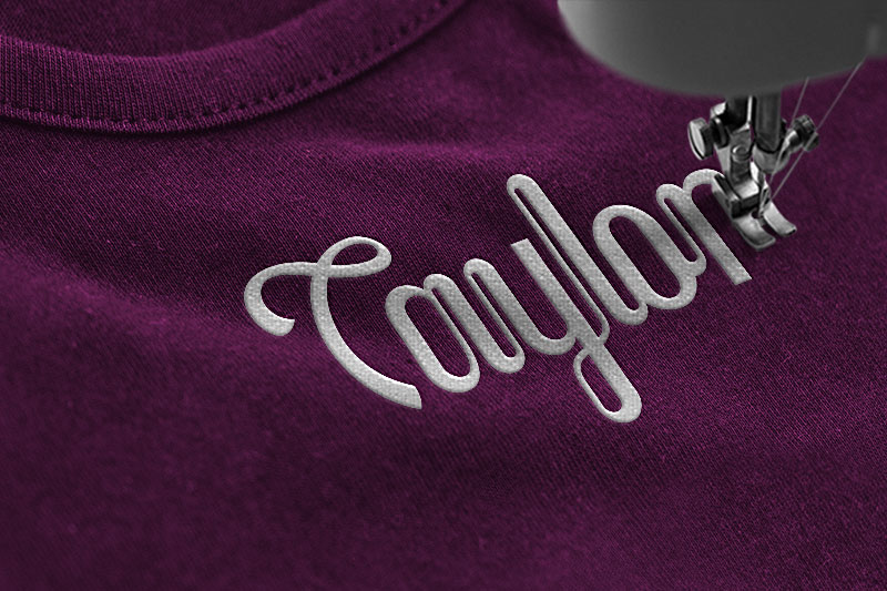 Javassoul Embroidery Display Font