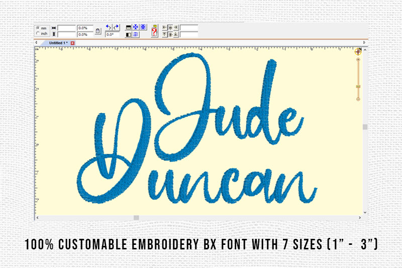 Jude Duncan Embroidery Script Font