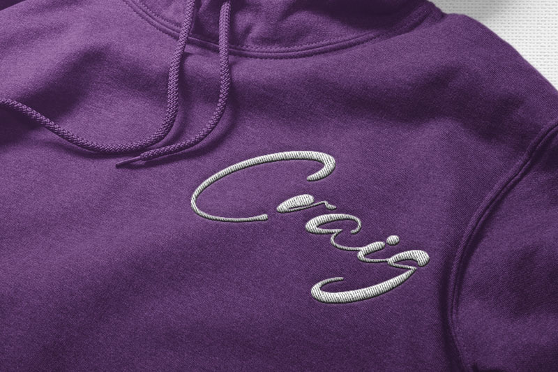 Julian Daniel Embroidery Script Font