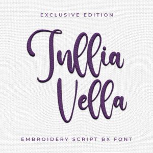 Jullia Vella Embroidery Script Font