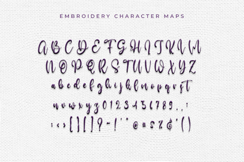 Jullia Vella Embroidery Script Font