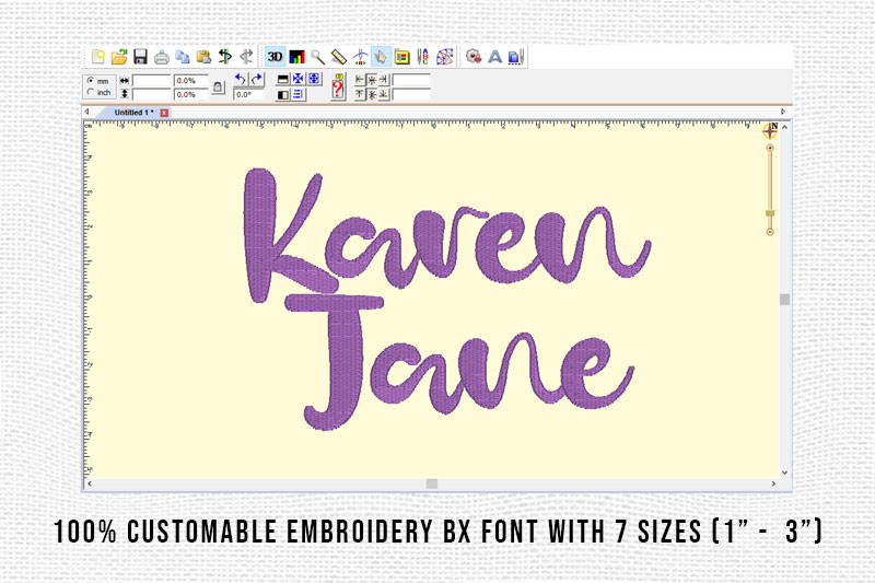 Karen Jane Embroidery Script Font