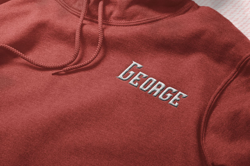 Kong Font Embroidery Display Font