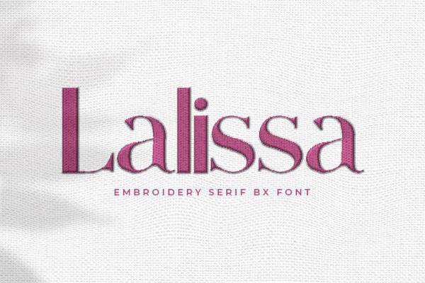 Lalissa Embroidery Serif Font